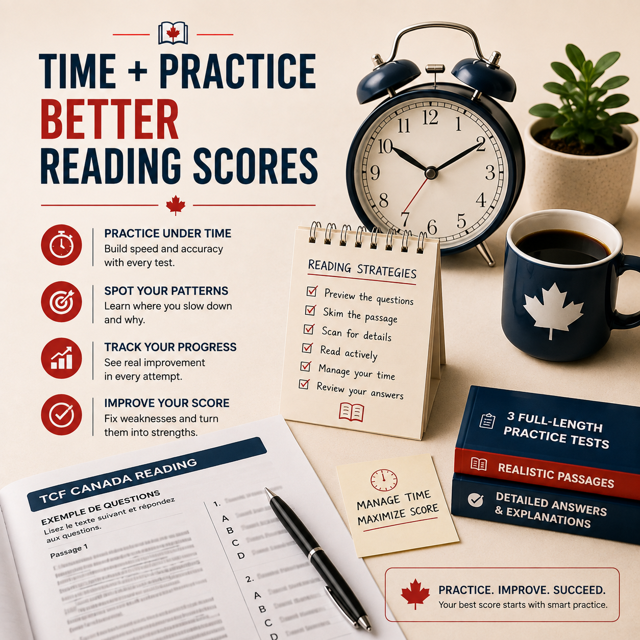 Timed practice is what moves a Reading score