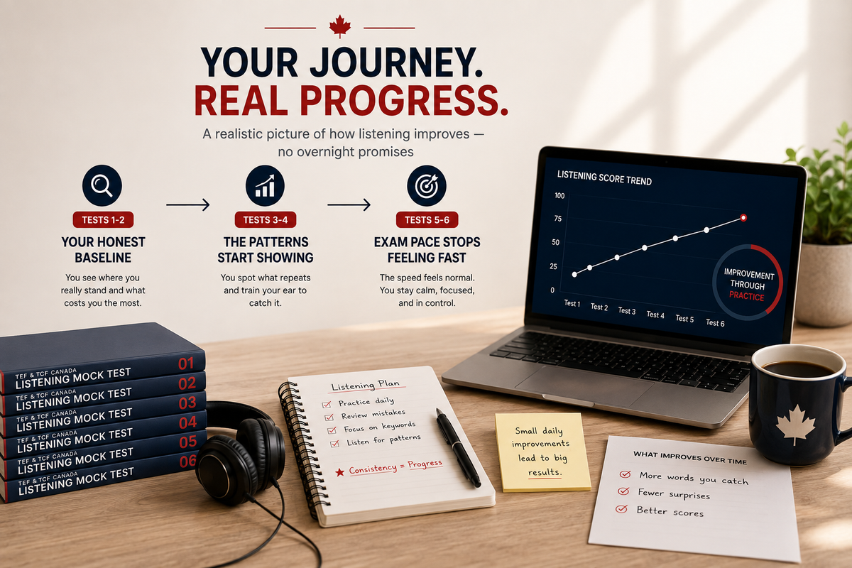 What changes as you work through the six tests